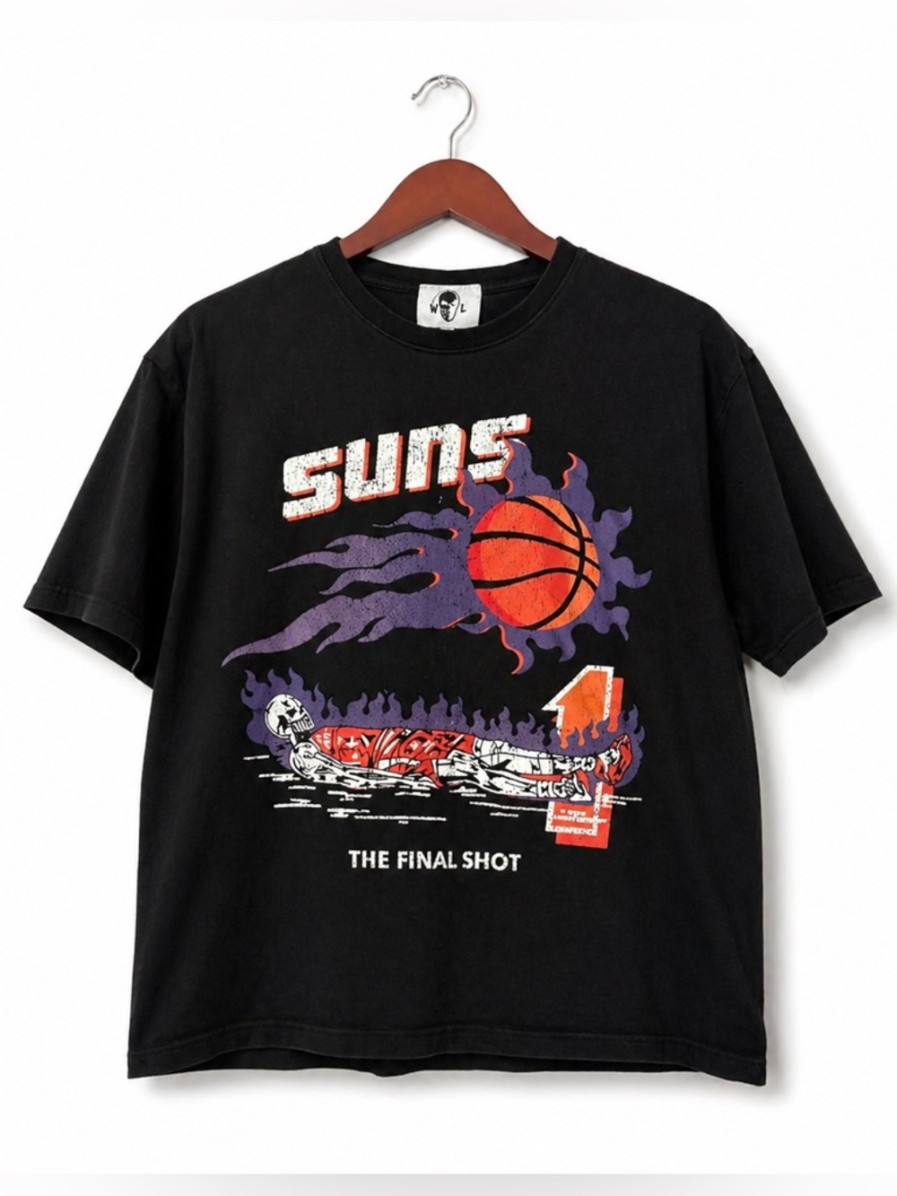 RARE Warren Lotas NBA Phoenix Suns Devin Booker The Final Shot Graphic Tee|S